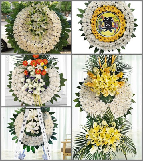 湖南永州祁阳县文明镇成功村花圈速递